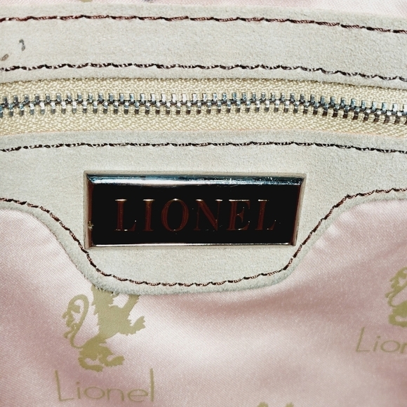 Lionel Black Tan Suede Stripes Shoulder/Crossbody Bag 0596 - Picture 11 of 12